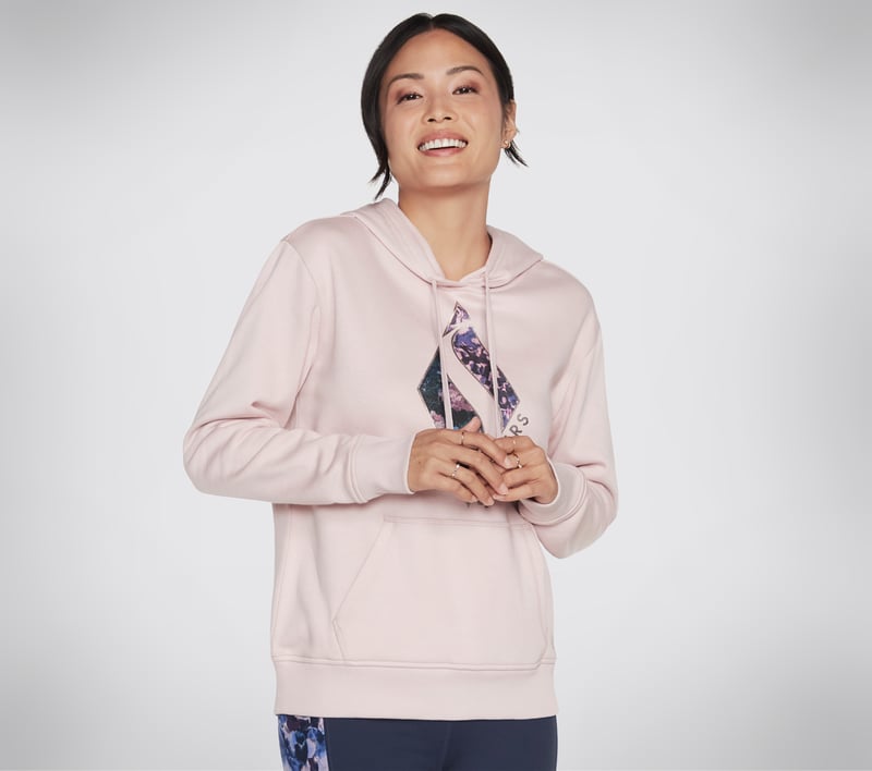 Diamond Forever Floral Pullover Hoodie, LPK, fullimage number 0