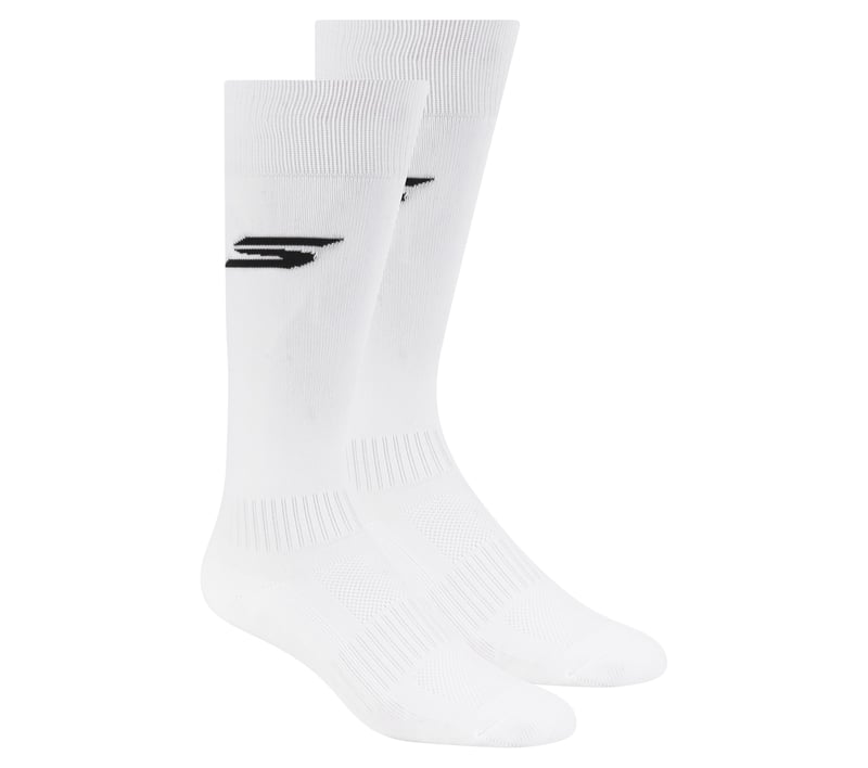2 Pack Men's Performance Soccer Over The Knee Socks, WHITE, fullimage number 0