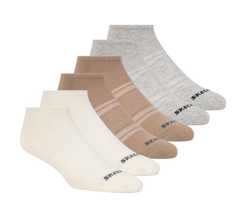 6 Pack Core Low Cut Large Socks, NATURAL / MULTI, fullimage number 0
