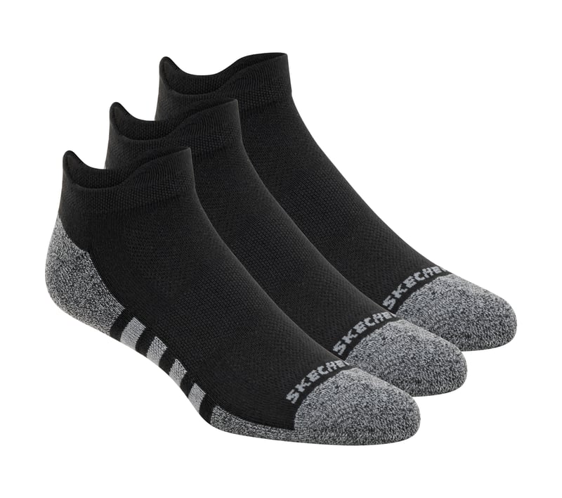 Lowcut Heel Tab Work Socks - 3 Pack, BLACK, fullimage number 0
