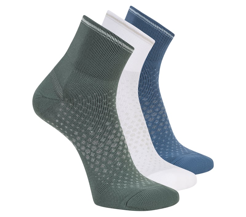 3 Pack Men's Performance Running Quarter Socks, VERT / MULTI, fullimage number 0