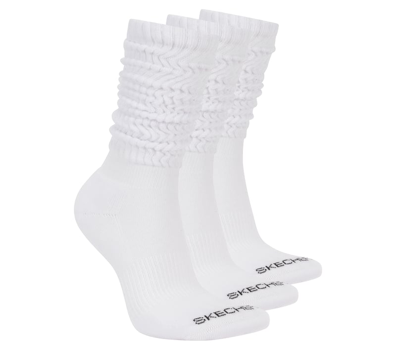 3 Pack Women's Slouch Socks, WHITE, fullimage number 0