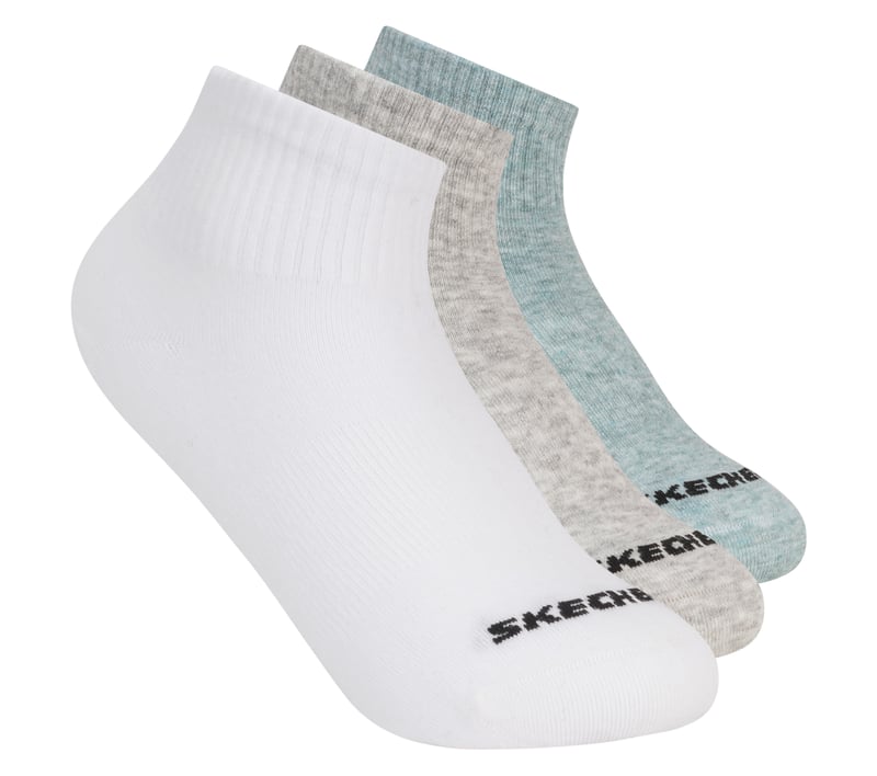 3 Pack Boys' Quarter Crew Cotton Socks, WGY, fullimage number 0
