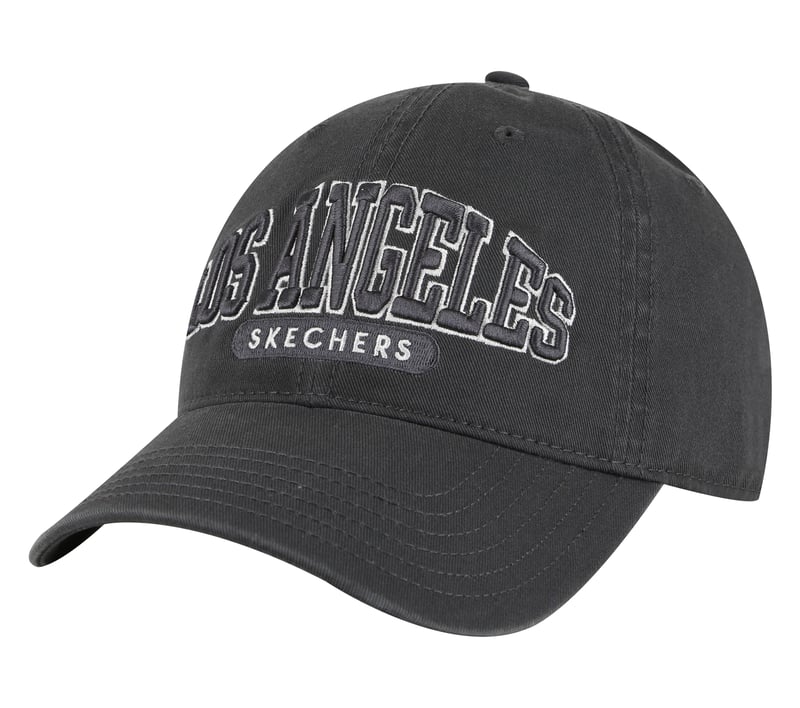 Los Angeles Baseball Hat, BLACK / CHARCOAL, fullimage number 0