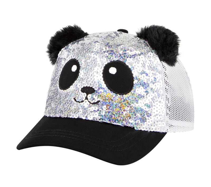 Skechers Sequin Panda Hat, SILVER / BLACK, fullimage number 0
