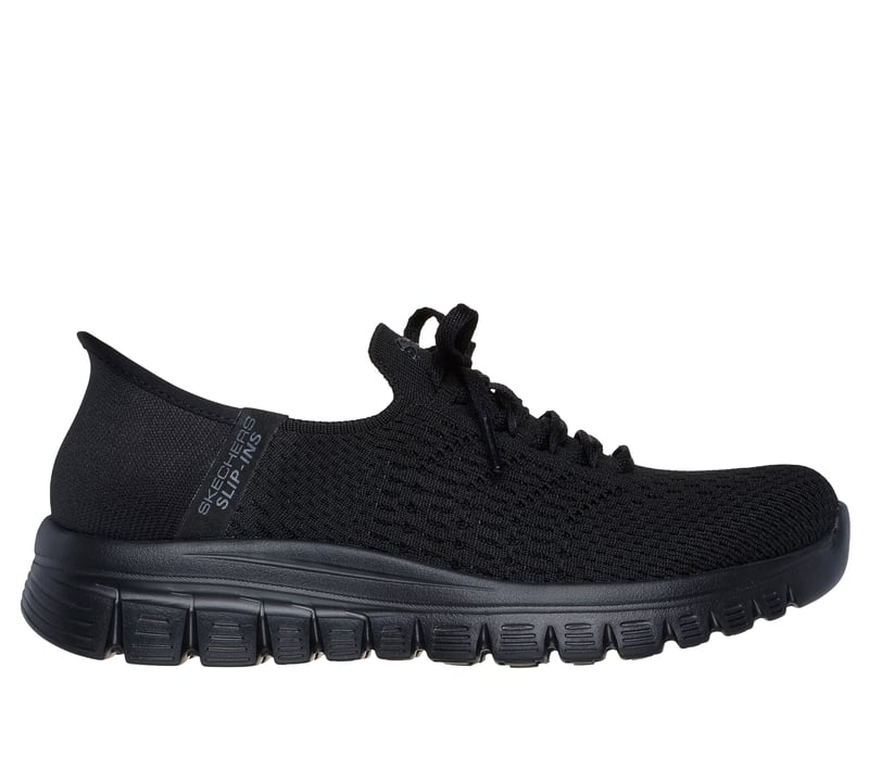 SKECHERS Slip-Ins ブラック Skechers Slip-ins Work: Squad Chaos SR - Adelo - BLACK