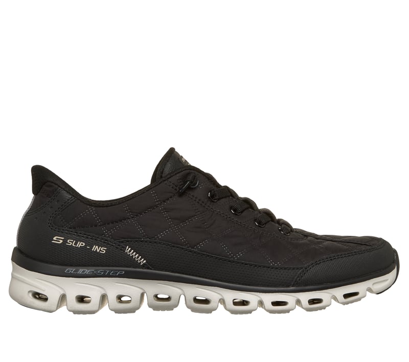 (取寄) スケッチャーズ レディース グライド-ステップ - アット イーズ コージー フィット ハンズ フリー スリップインズ SKECHERS women Glide-step - At Ease Cozy Fit Hands Free Slip-Ins Black Skechers Slip-ins: Glide-Step - Cozy Fit At Ease
