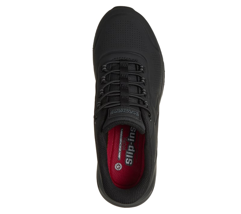 JMブラック36 Skechers Slip-ins Work Slip-Resistant Relaxed Fit: Arc Waves 2.0