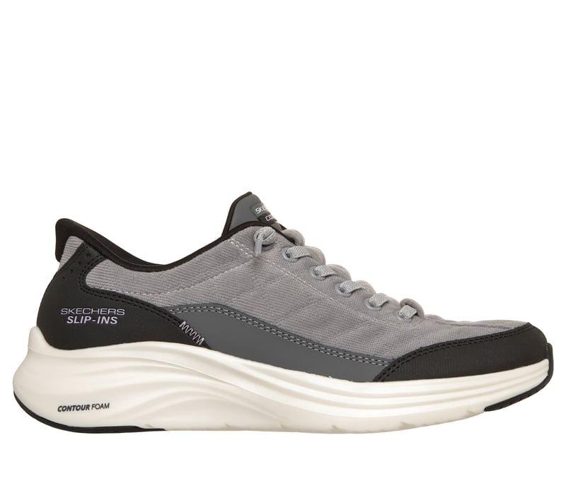 SKECHERS Slip-ins グレー Skechers Slip-ins: Contour Foam - Cozy Fit Luxe Comfort