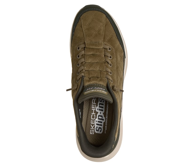 Skechers Slip-ins: Contour Foam - Cozy Fit Luxe Comfort - OLIVE
