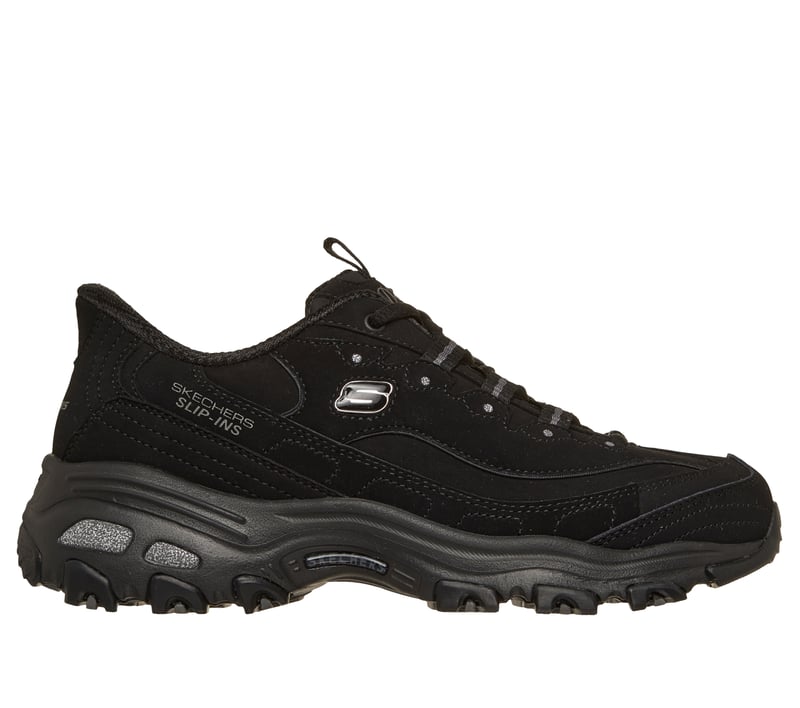 スケッチャーズ　スリップインズ　ディーライト　ニュークラシック　ハンズフリー　黒 SKECHERS スケッチャーズ スリップインズ DLITES-NEW CLASSIC