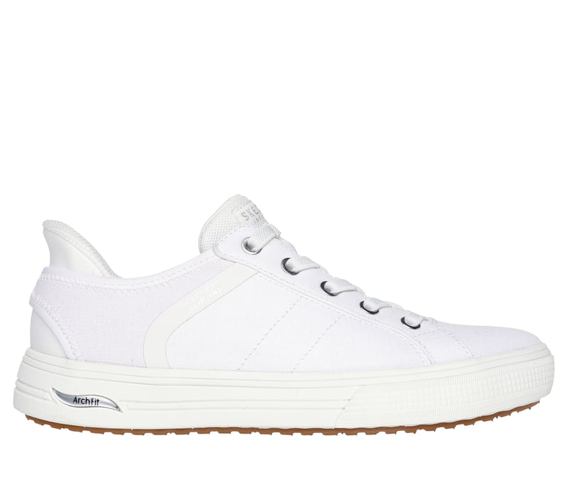 Off White Skechers Womens Slip-ins Sport Squad Sneaker