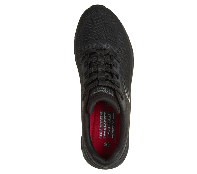 SKECHERS Slip-Ins ブラック ドレスシューズ Skechers Work Slip-Resistant: Glide-Step Pro - Tarinx