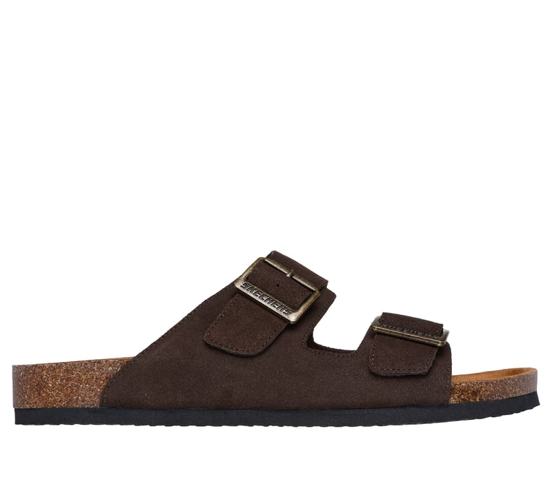 靴 Sanders MEDALION SLIPPER Relaxed Fit: Aidan - Leelan - CHOCOLATE