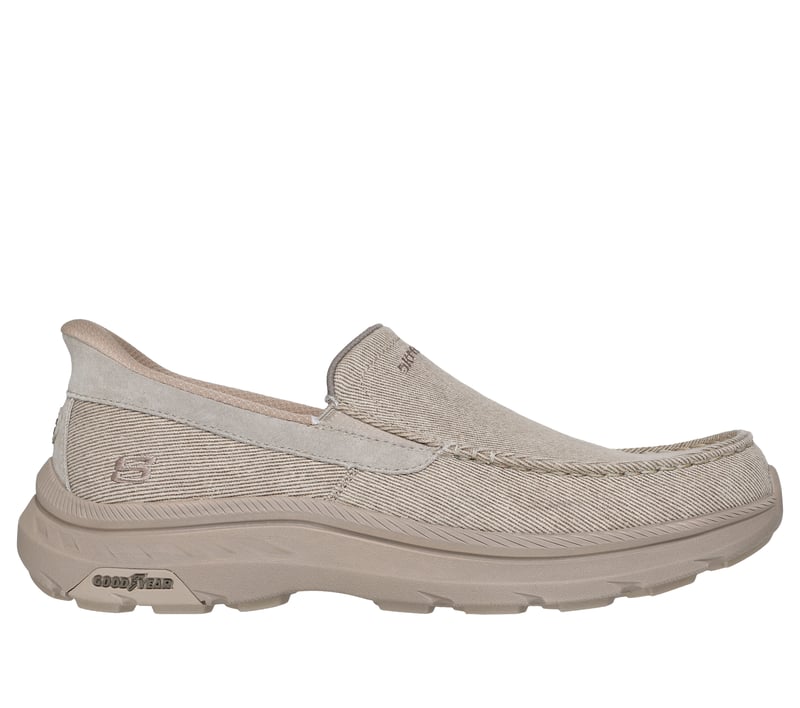 シャワーズ　サンダース　adv Skechers Slip-ins: Pollard - Reed - TAUPE / BROWN