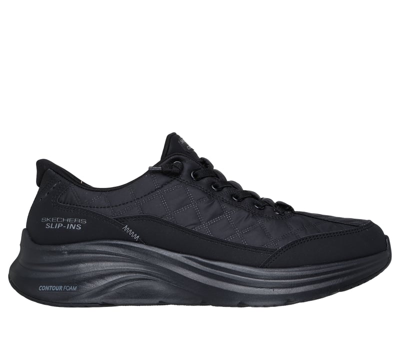 (取寄) スケッチャーズ メンズ コンツアー フォーム コージー フィット ハンズ フリー スリップ-イン SKECHERS men Contour Foam Cozy Fit Hands Free Slip-in White/Navy Skechers Slip-ins: Contour Foam - Cozy Fit