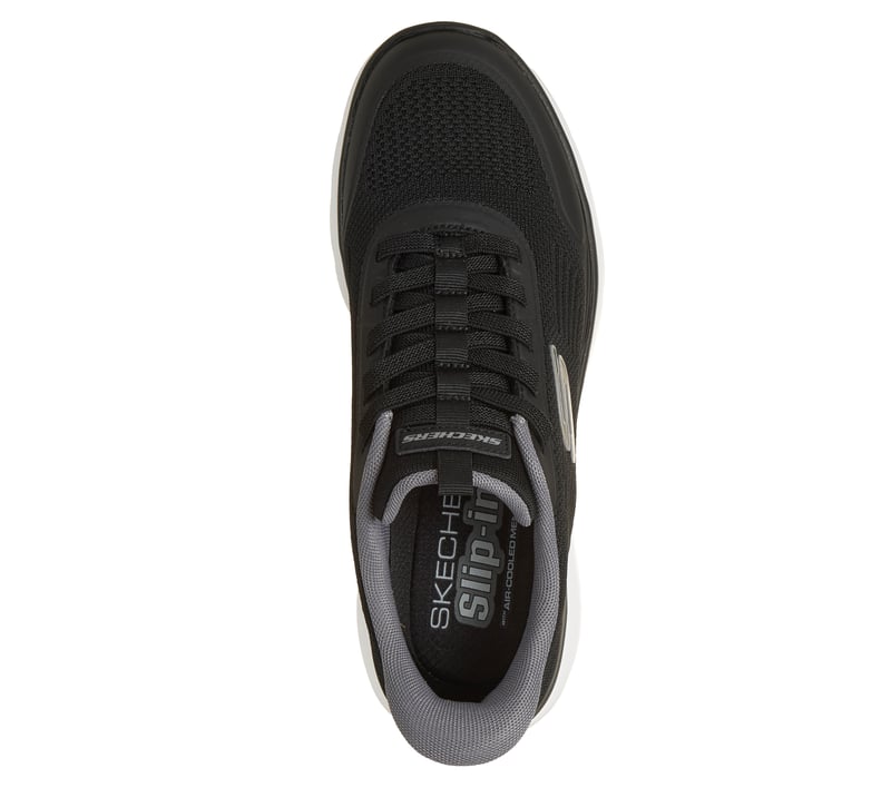 Skechers Slip-ins: Summits - Leyter - BLACK / WHITE