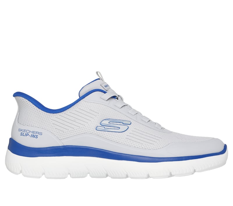 (取寄) スケッチャーズ メンズ サミッツ ハンズ フリー スリップ-イン SKECHERS men Summits Leyter Hands Free Slip-in Gray/Blue Skechers Slip-ins: Summits - Leyter