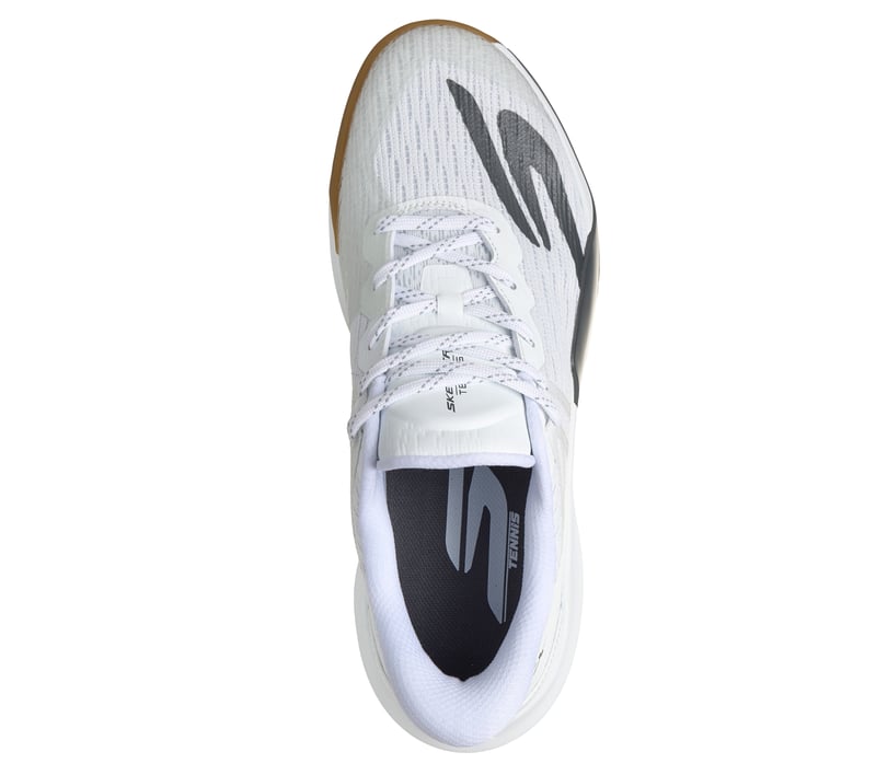 Skechers Slip-ins: Tennis Baseline Bully - WHITE / SILVER