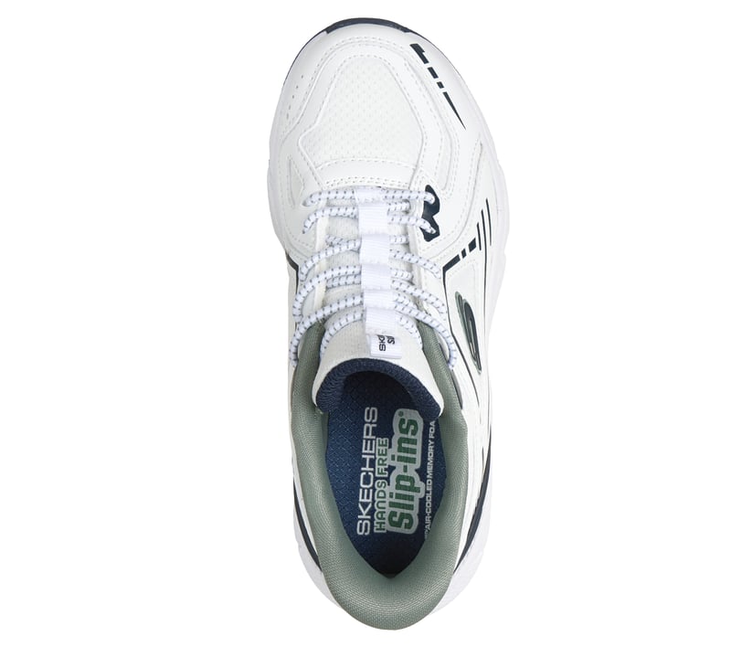 Skechers Slip-ins: Retro-Graph - Breezy-Pacer - WHITE / NAVY