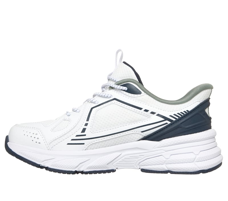 トップス 731 Skechers Slip-ins: Retro-Graph - Breezy-Pacer - WHITE / NAVY