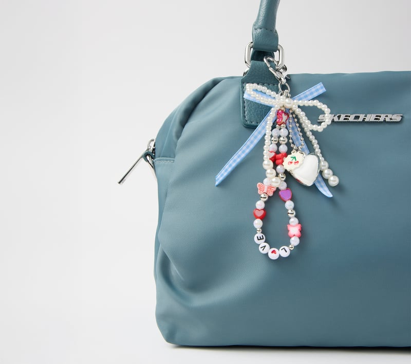 Pearl Butterfly Bag Charm - MULTI