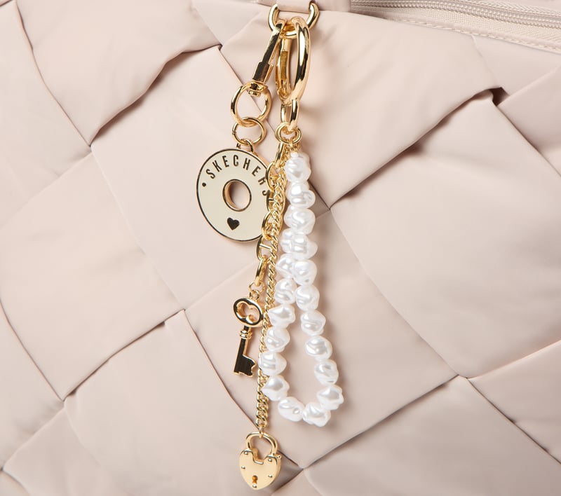 Bag Charm - Pearl Lock And Key