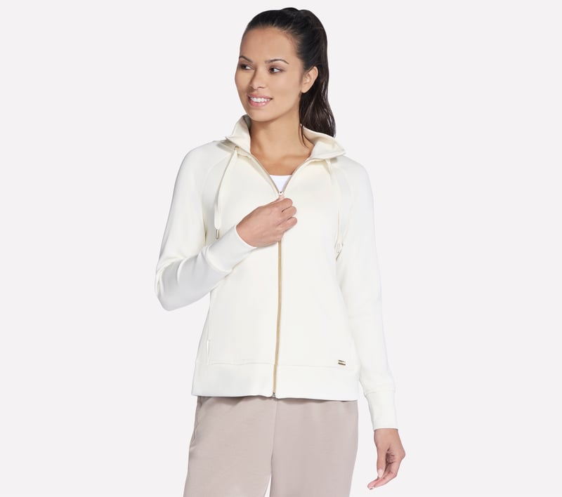 Skechluxe Elevate Full Zip Jacket - OFF WHITE