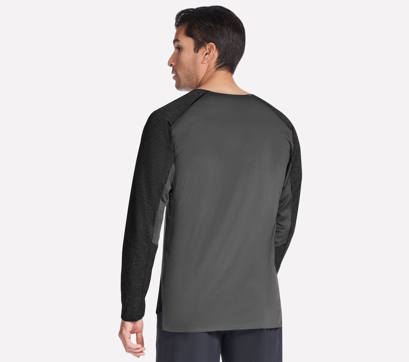 GO DRI Circuit Long Sleeve Tee - BLACK