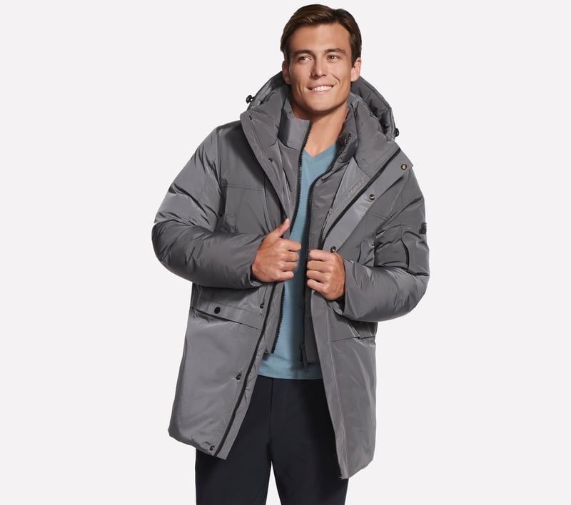Non-Quilted Parka - GRAY