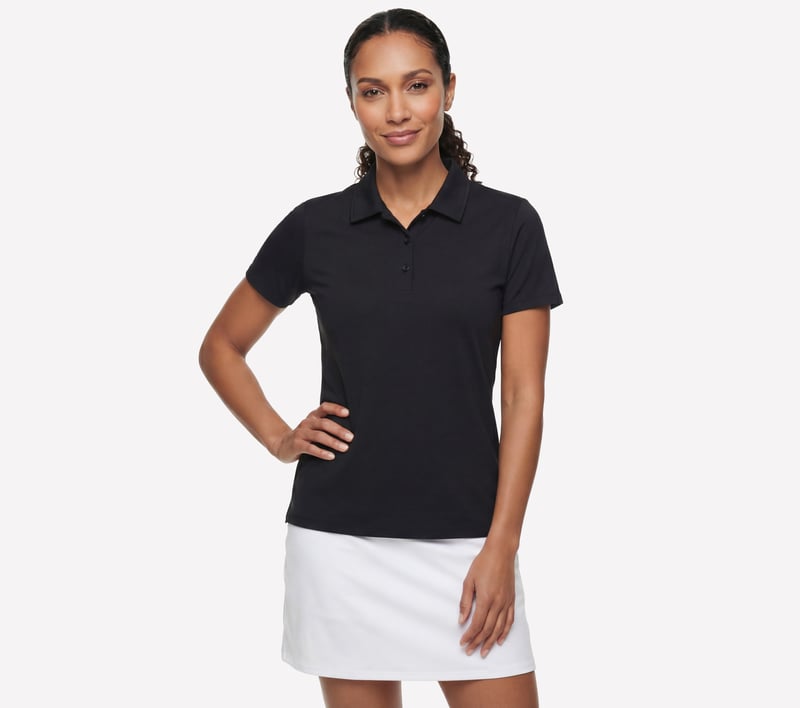 トップス trvo black hole polo TRUWEAR Titan Zip Polo – Black | Stretch Performance Golf Polo
