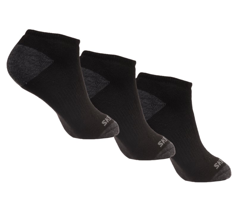 6 Pack Boys' No Show Socks - BLACK