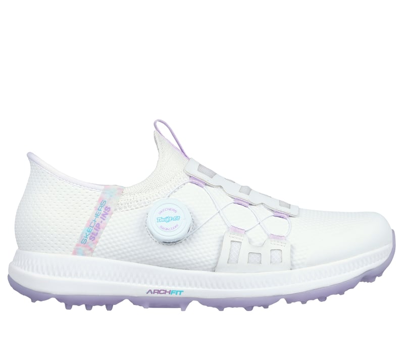 Skechers Slip-ins: GO GOLF Elite 5 - Slip 'In, BLANC / LAVANDE, fullimage number 0