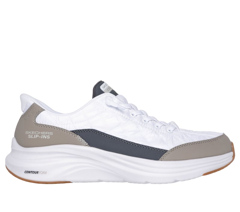 Skechers Slip-ins: Contour Foam - Cozy Fit, BIALY / SZAROBRAZOWY, fullimage number 0