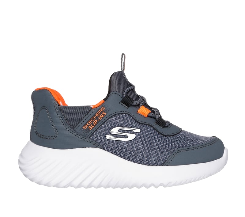 Skechers Slip-ins: Bounder - Brisk-Burst, GRIS ANTHRACITE / ORANGE, fullimage number 0