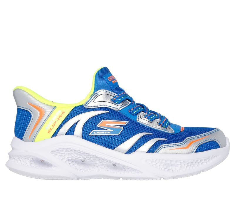 Skechers Slip-ins: Meteor-Lights - Brisk-Beams, NIEBIESKI / ZOLTY, fullimage number 0