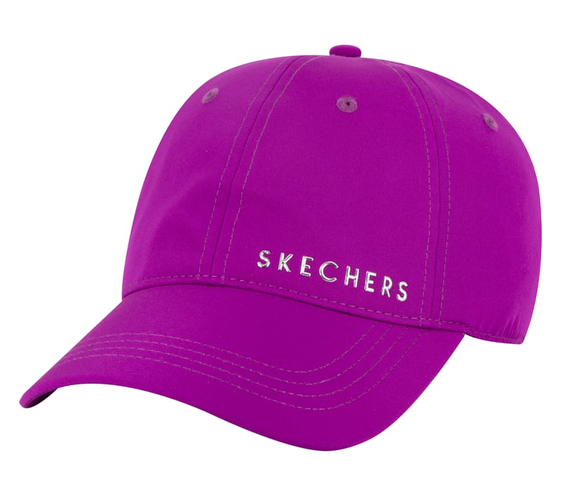 Skech-Shine Foil Baseball Hat, PURPLE / NEON PINK, fullimage number 0