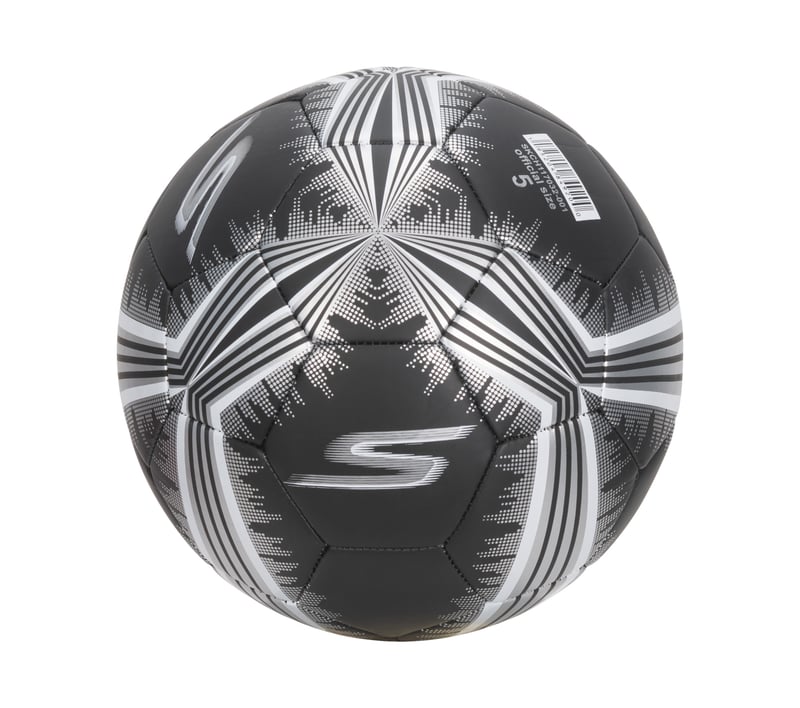 Hex Metallic Mini Stripe Size 5 Soccer Ball, SCHWARZ, fullimage number 0