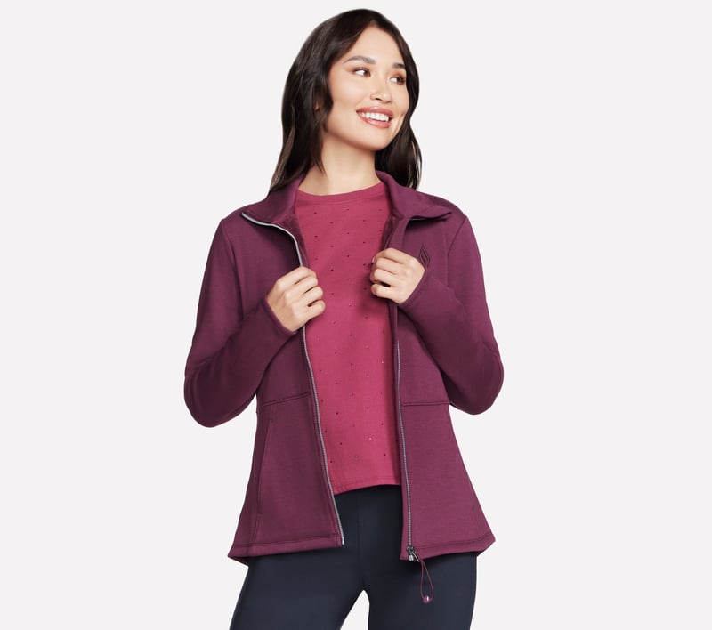 GO SNUGGLE Jacket, BOURGONDIë / ROZE, fullimage number 0