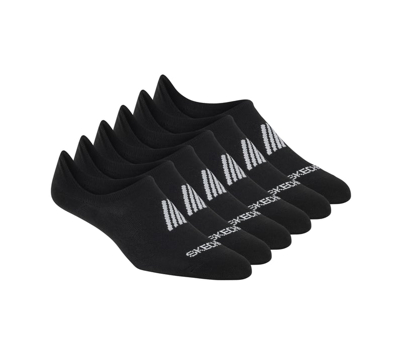 Super Soft No Show Liner Socks - 6 Pack, NOIR, fullimage number 0