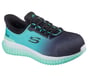 Skechers Slip-ins Work: Tilido - Ombray, BLACK / TEAL, full image number 4