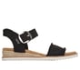 Skechers Slip-ins: BOBS Desert Kiss - Frayed Fun, BLACK, full image number 0