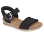 Skechers Slip-ins: BOBS Desert Kiss - Frayed Fun, BLACK, full image number 3