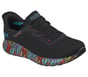 Skechers Slip-ins JGoldcrown: BOBS Sport Squad Chaos - Colorstride Motion, BLACK, full image number 3