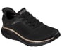 Skechers Slip-ins: BOBS Sport Squad Chaos, BLACK / ROSE GOLD, full image number 3