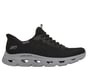 Skechers Slip-ins: BOBS Sport Arc Waves, BLACK / GRAY, full image number 0