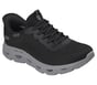 Skechers Slip-ins: BOBS Sport Arc Waves, BLACK / GRAY, full image number 3