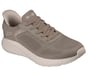 Skechers Slip-ins: BOBS Sport Squad Chaos - Solid Step, DARK TAUPE, full image number 1