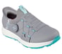 Skechers Slip-ins: GO GOLF Elite 5 - Slip 'In, GRAY / AQUA, full image number 3