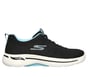 Skechers GO WALK Arch Fit - Unify, BLACK / AQUA, full image number 0